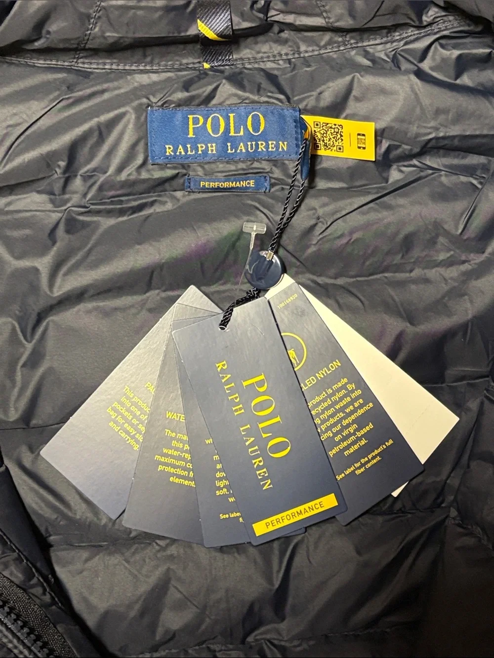Polo Ralph Lauren Performance Men’s quilted packable Jacket, big tall 2XB navy